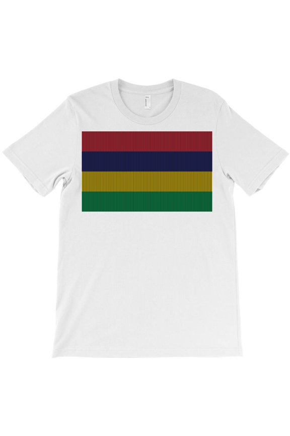 Flag Of Mauritius, Simple Bold National Pride Graphic Design G19751 Unisex T-Shirt, Up to Size 5XL