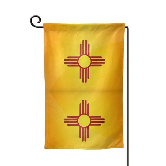 Flag Of-New-Mexico Double Sided Garden Flag for Indoor Outdoor Decorations 12.5 * 18 Inches Square