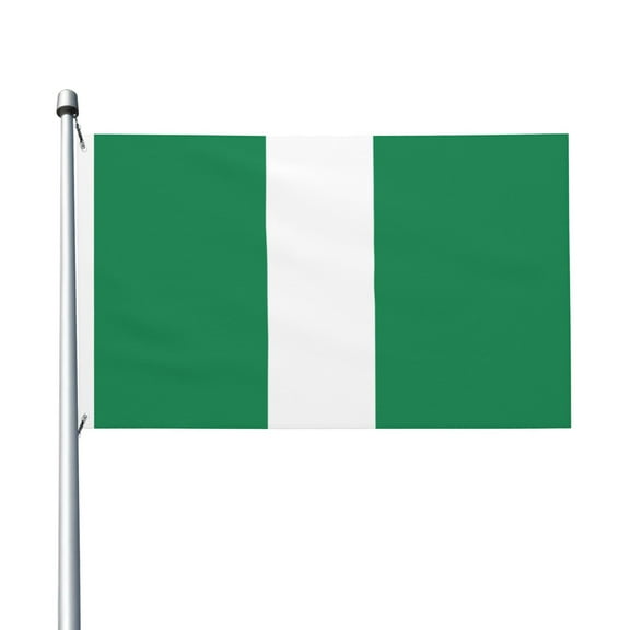 Flag Of Nigeria Print Flag 3x5 Ft Outdoor Garden Flag Double Sided Banner For Yard Lawn Porch Balcony Home Decorations