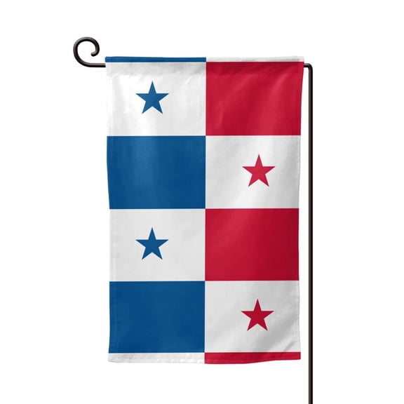 Flag Of Panama Double Sided Garden Flag for Indoor Outdoor Decorations 12.5 * 18 Inches Square
