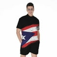 thumbnail image 1 of Flag Of Puerto Rico Short Sleeve Men'S Rompers, Puerto Rico Casual Summer Jumpsuits Outfit, 1 of 4