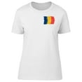 thumbnail image 1 of Flag Of Romania Brush Painted T-Shirt Men -Image by Shutterstock, Male x-Large, 1 of 4