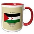thumbnail image 1 of 3drose, Flag of Sahrawi Arab Democratic Republic, 11oz Two-tone Red Mug, 1 of 4