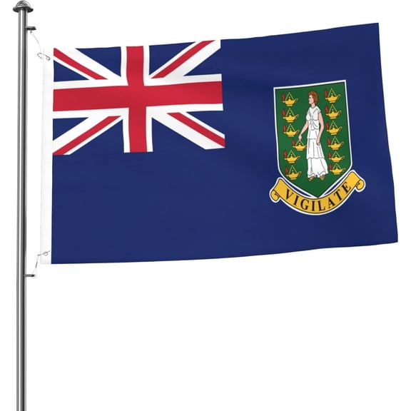 Flag Of The British Virgin Islands Flag 2x3 Ft Double-Sided Durable Outdoor Decorative Banner Polyester Home Flags Yard Lawn Welcome Flag