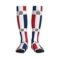 thumbnail image 1 of Flag Of The Dominican Republic Compression Socks for Women Men Circulation Graduated Supports Socks for Running Athletic Sports, 1 of 8
