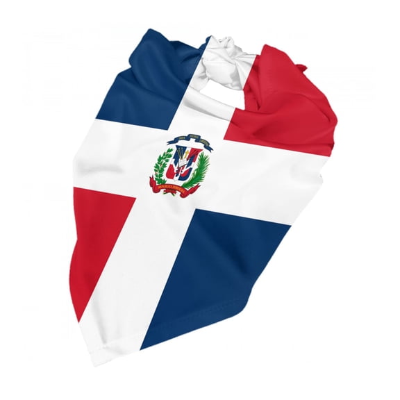 Dominican Republic Flag Dog Bandana Pet Scarf Dog Party Supplies For Dogs Pet Accessories For Dog Lovers