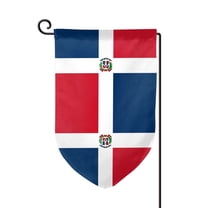 Flag Of The Dominican Republic Garden Flag Double Sided Flags with Vivid Color for Yard Lawn Garden Decor 12.5 x18 Inch Fillet