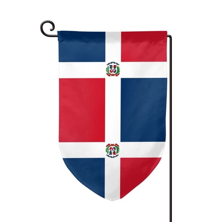 Flag Of The Dominican Republic Garden Flag Double Sided Flags with Vivid Color for Yard Lawn Garden Decor 12.5 x18 Inch Fillet