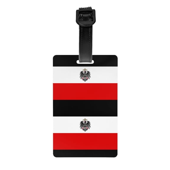 Flag Of The German Empire Luggage Tag Name Id Card Suitcase Labels Identifiers Pvc Baggage Tags