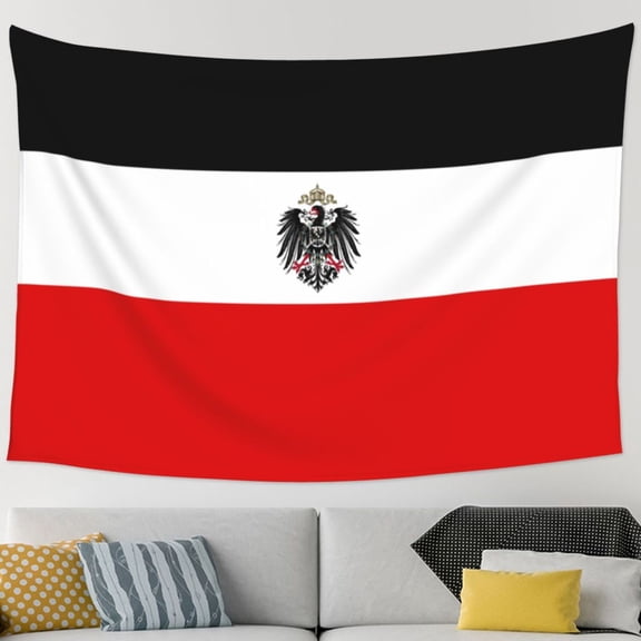 Flag Of The German Empire Tapestry Wall Hanging Tapestry For Bedroom Living Room Dorm (60 * 90 Inches)