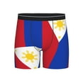 thumbnail image 1 of Flag Of The Philippines Boxer Briefs Novelty Underwear With Fly Underwear For Men, 1 of 7
