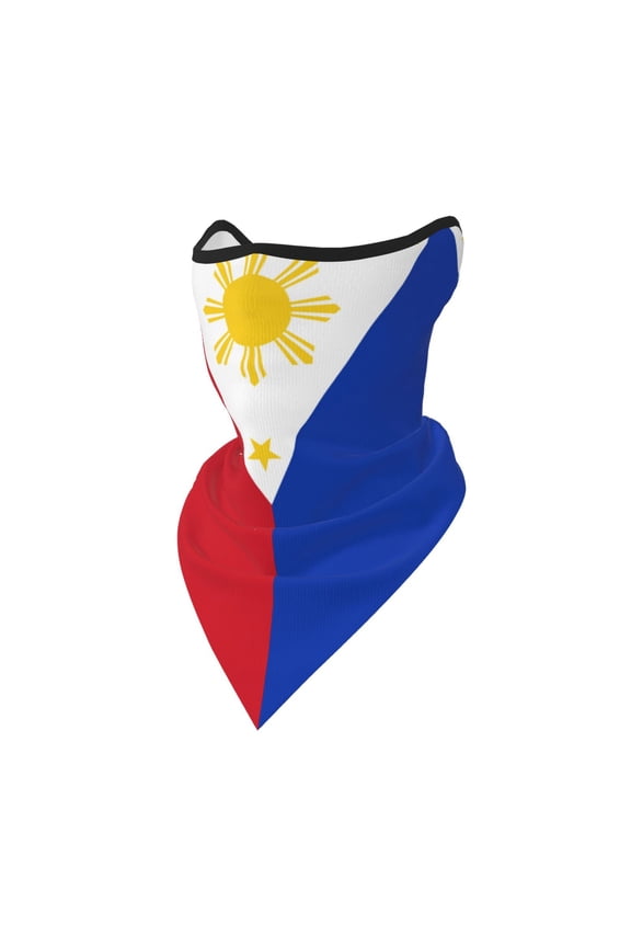 Flag Of The Philippines Neck Gaiter Balaclava Face Scarf Mask Quick-Dry Half Masks For Women Men Sun Protection Breathable Dustproof