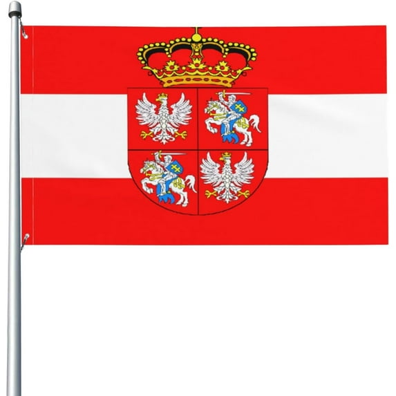 Flag Of The Polish Lithuanian Commonwealth Flag 3x5 Ft UV Resistant Durable Quality Decoration Yard Indoor Garden Banners