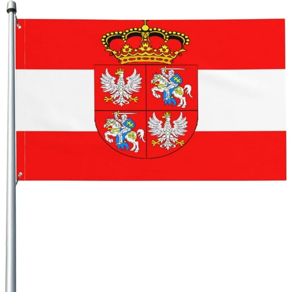 Flag Of The Polish Lithuanian Commonwealth Flag 3x5 Ft UV Resistant Durable Quality Decoration Yard Indoor Garden Banners