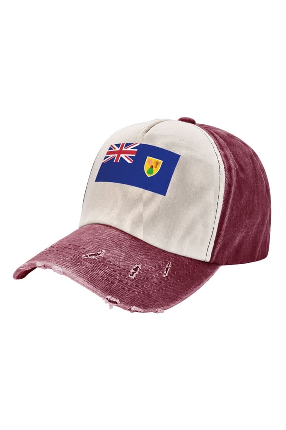 Flag Of The Turks And Caicos Island Distressed Baseball Cap Dad Hats for Men Women Vintage Trucker Hat Low Profile Ball Caps