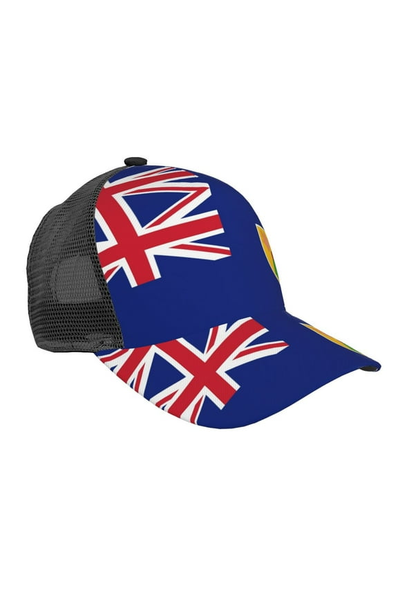 Flag Of The Turks And Caicos Island Snapback Trucker Hats Baseball Caps Adjustable Mesh Back Ball Caps For Men Women