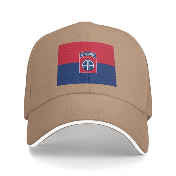 Flag Of The U.S. Army 82nd Airborne Division Unisex Adult Baseball Caps Adjustable Casquette Dad Hat Sandwich Cap Outdoors Headwear