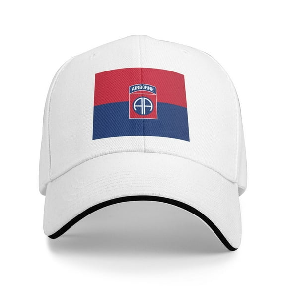 Flag Of The U.S. Army 82nd Airborne Division Unisex Adult Baseball Caps Adjustable Casquette Dad Hat Sandwich Cap Outdoors Headwear