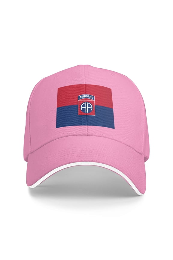 Flag Of The U.S. Army 82nd Airborne Division Unisex Adult Baseball Caps Adjustable Casquette Dad Hat Sandwich Cap Outdoors Headwear
