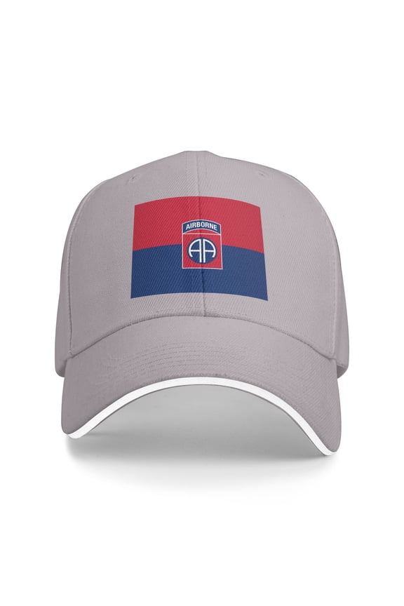 Flag Of The U.S. Army 82nd Airborne Division Unisex Sandwich Cap Classic Baseball Capunisex Adjustable Casquette Dad Hat