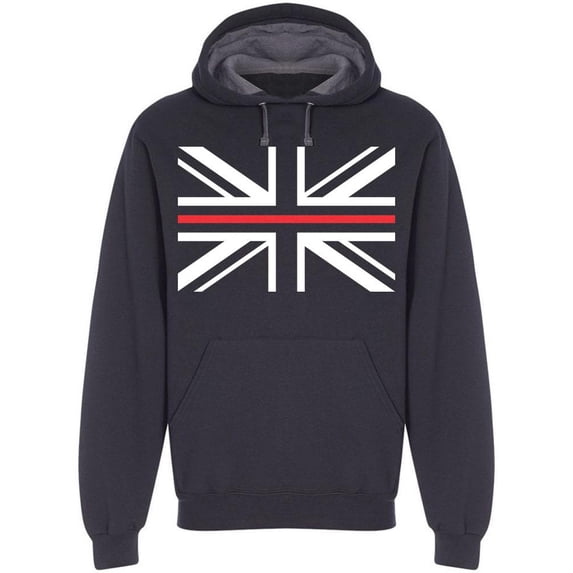 Flag Of The United Kingdom Hoodie Men -Image by Shutterstock, Male 3X-Large