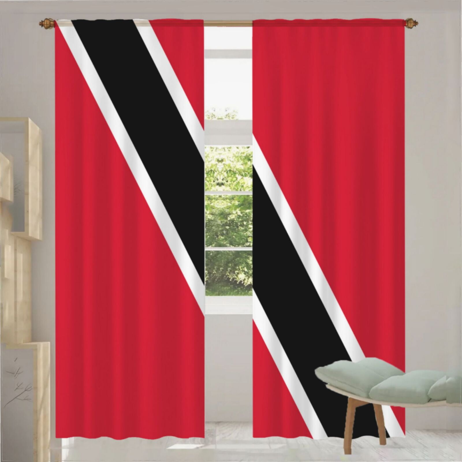 Flag Of Trinidad Tobago Curtains for Living Room Bedroom Decor ...
