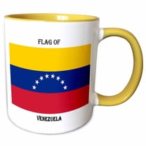 3drose, Flag of Venezuela, 15oz Two-tone Yellow Mug