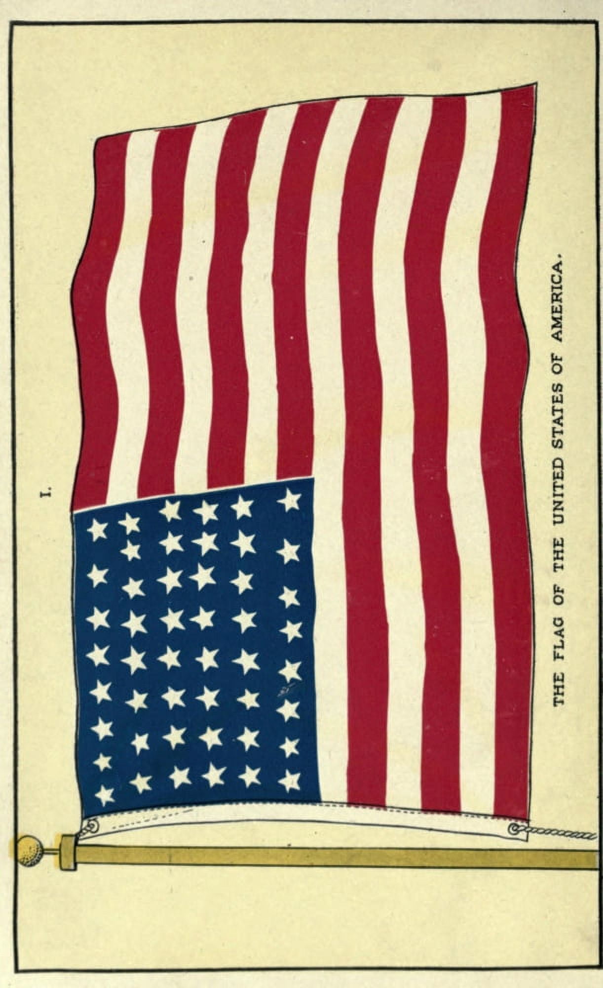 Flag Our countrys flag and the flags of foreign countries 1916 USA Canvas Art - (18 x 24)