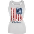 thumbnail image 1 of Flag Palm Trees California Golden State Juniors Soft Tank Top White X-LG, 1 of 1