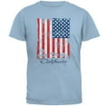 thumbnail image 1 of Flag Palm Trees California Golden State Mens T Shirt Light Blue SM, 1 of 1