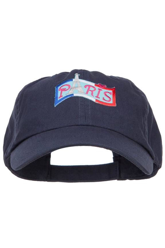 Flag Paris Patched Low Profile Cap - Navy OSFM