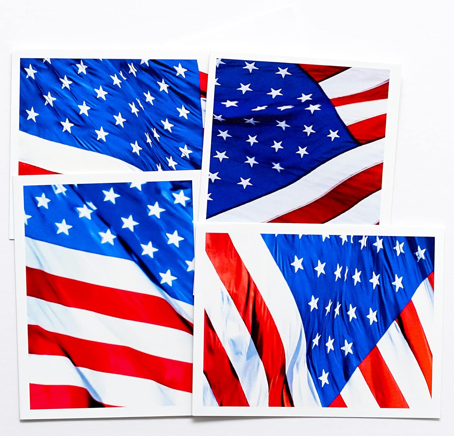 Flag Photography Assorted Smooth Note Cards 8 w/10 White Envelopes ...