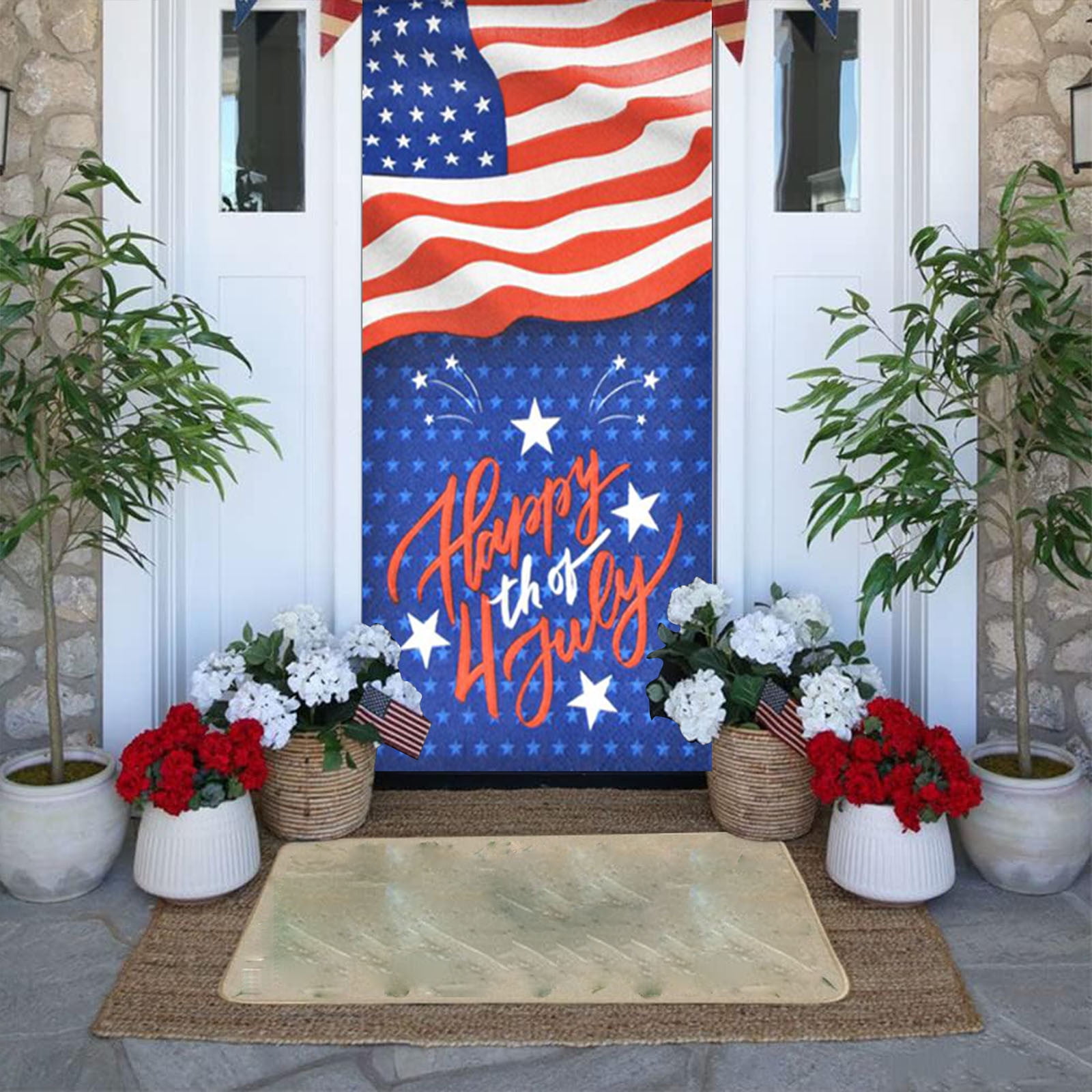 Flag Pole 6ft Yard Flag Holder Clips Flag for Loads Clamp Flag Holder