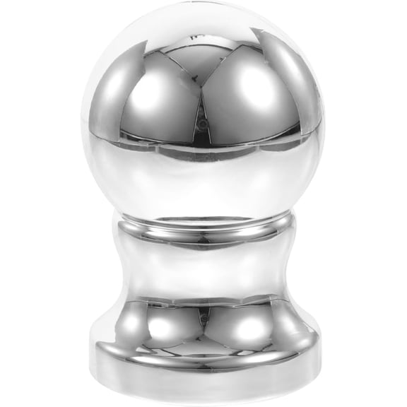 Flag Pole Ball Head - 1Pc Rotating Flagpole Topper for Outdoor and Indoor Use Silver Abs Finish Fits Standard Poles Easy Installation