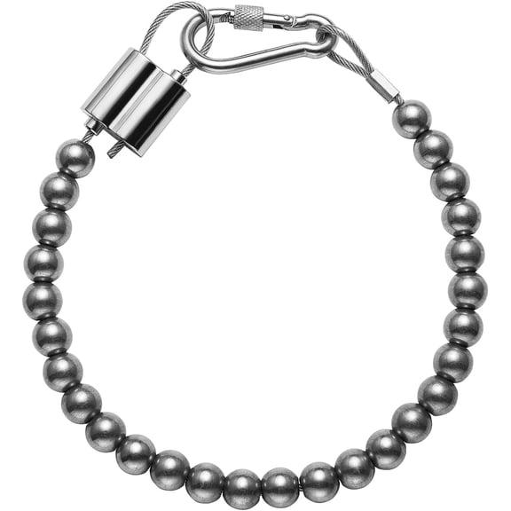 Flag Pole Beaded Retainer Ring, Adjust Length 304 Stainless Steel FlagPole Weights for Bottom Retainer Rings to Keep Flag Close to Pole, Fit for 4,5,6,7,8 inch Diameter lagpole