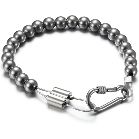 Flag Pole Beaded Retainer Ring, Adjust Length 304 Stainless Steel FlagPole Weights for Bottom Retainer Rings to Keep Flag Close to Pole for Internal External Halyard