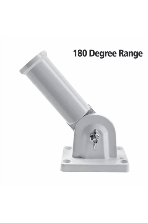 Flag Pole Bracket Aluminum 1 Inch Diameter Mounting Holder 180 Adjustable