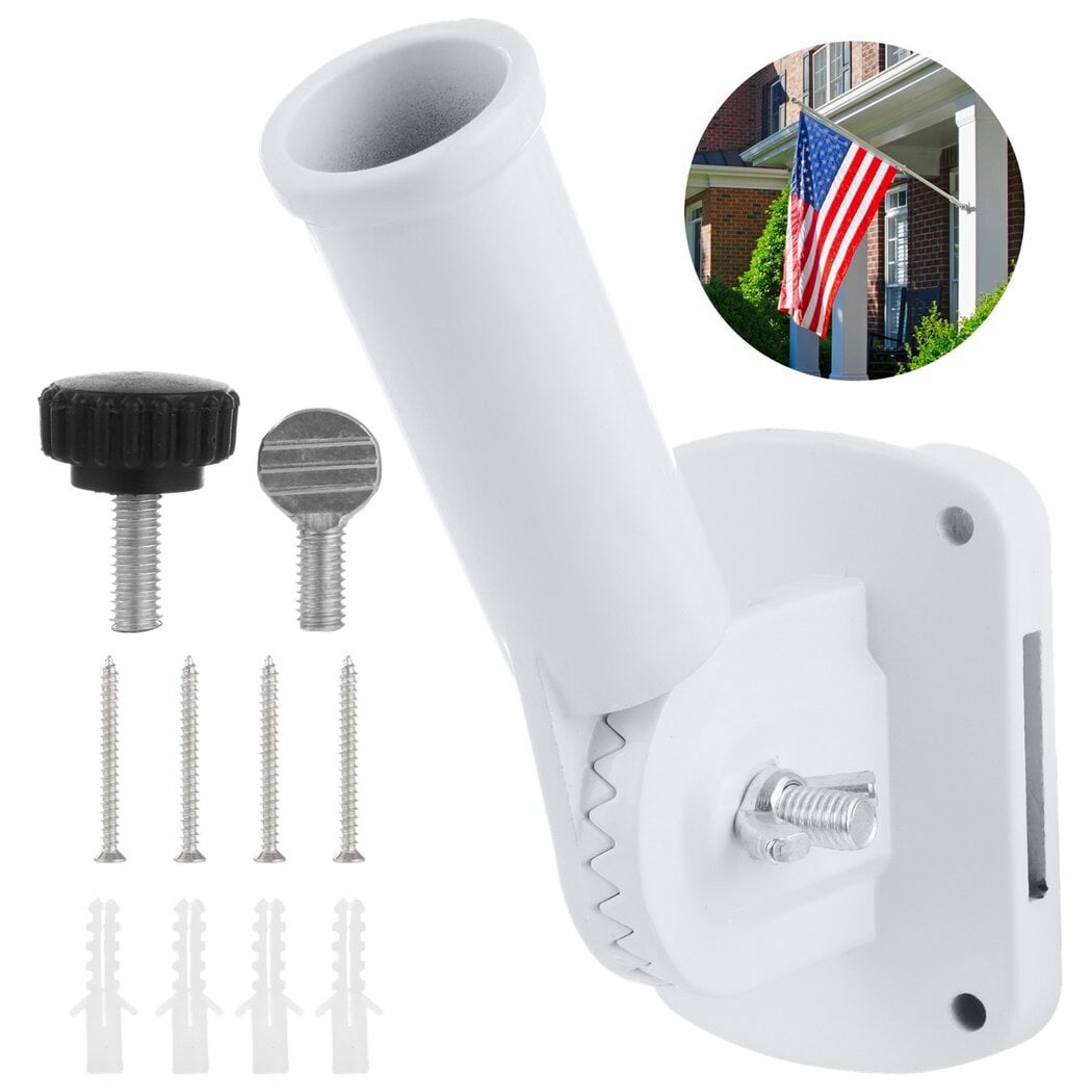 Flag Pole Holder, Metal Flag Bracket, Multiposition Heavy Duty Flag