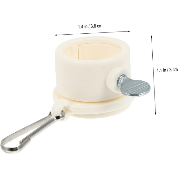 Flag Pole Kit Clip 4pcs 1 Inch Metal Fasteners Rotating Mounting Hardware for Outdoor Flags
