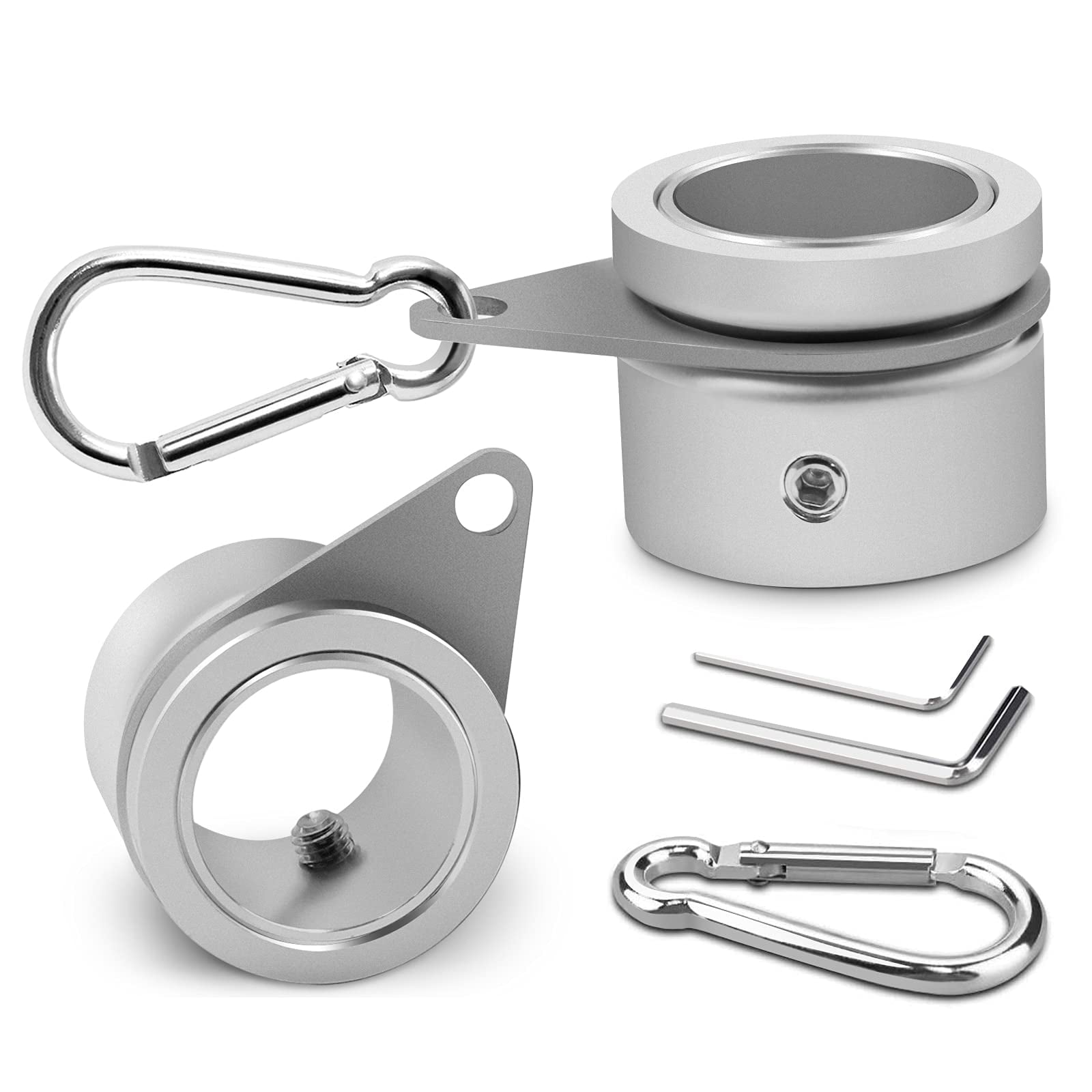 Flag Pole Rings, Aluminum Alloy Flagpole Rings 360° Rotating Anti Wrap Flag Mounting Ring