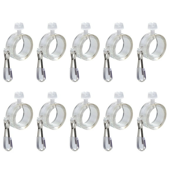 Flag Pole Rings Flagpole Ring Plastic Clips Mounting Retainer Free Adjustable Fastener Fasteners Clamps Rotating