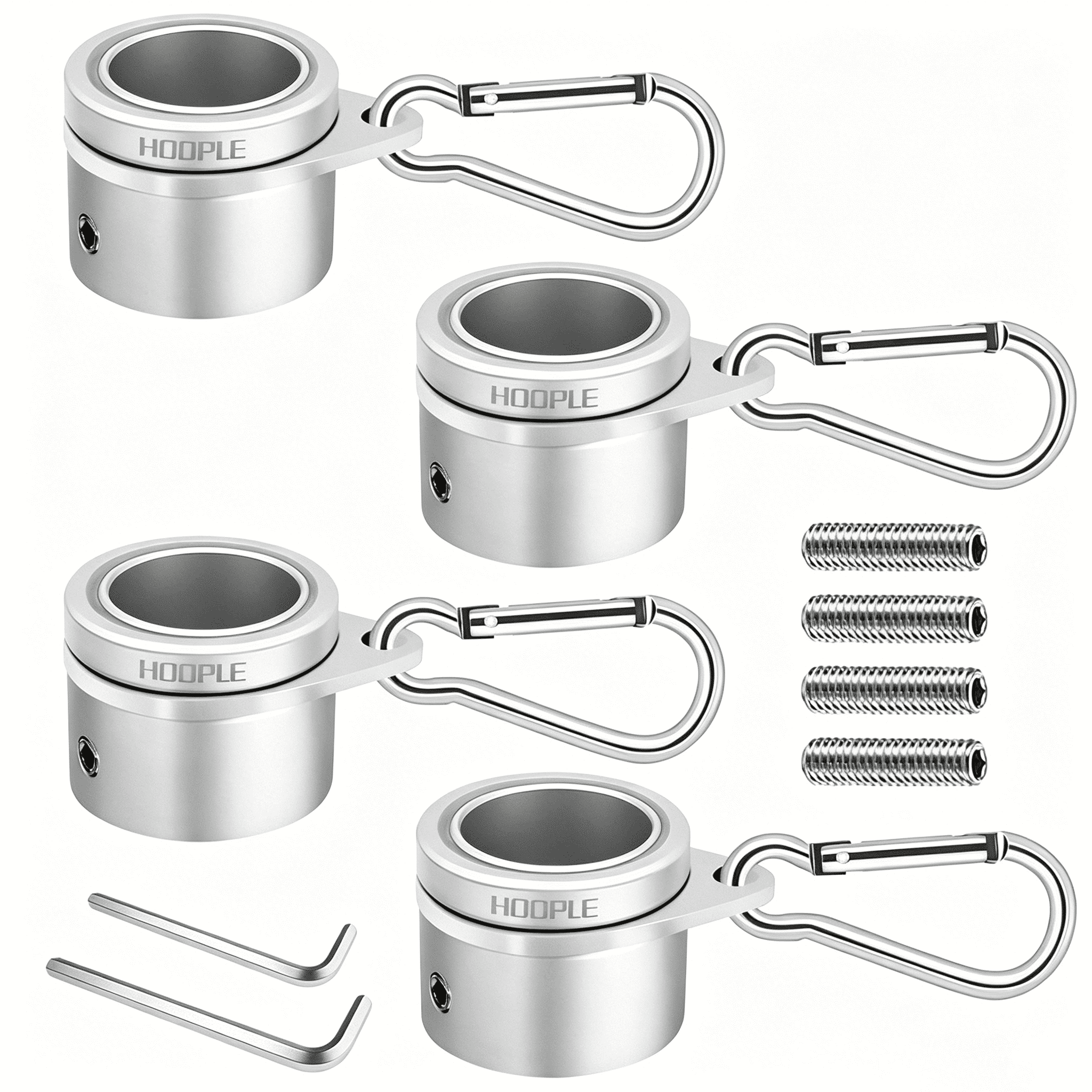 Flag Pole Rings, Flagpole Rings Aluminum Alloy 360° Rotating Anti Wrap ...