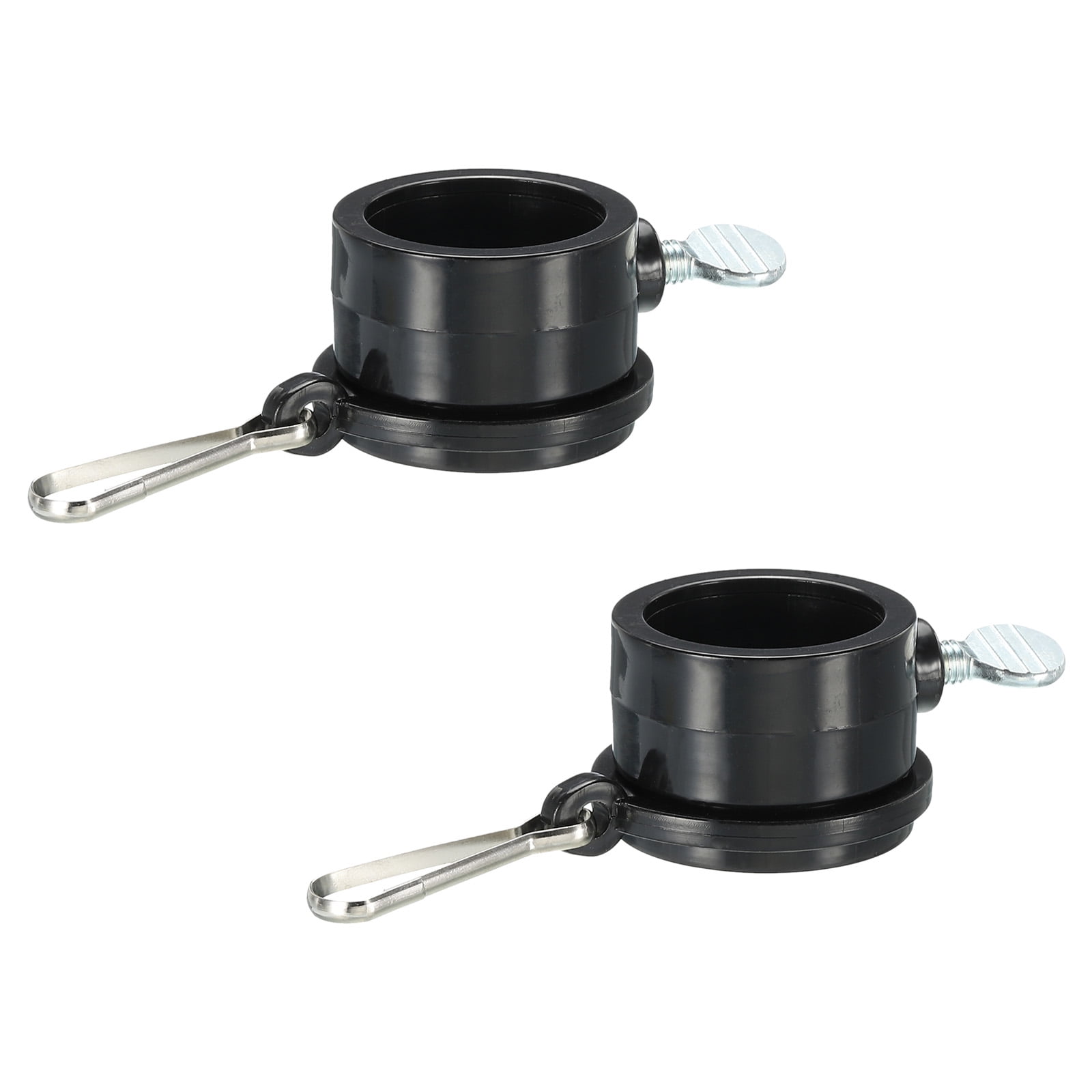 Flag Pole Rings Mounting Clips Rotating Fasteners 29mm x 27mm Black