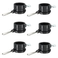 thumbnail image 1 of Uxcell  Flag Pole Rings Mounting Clips Rotating Fasteners 6 Pack Black 29mm x 27mm, 1 of 5