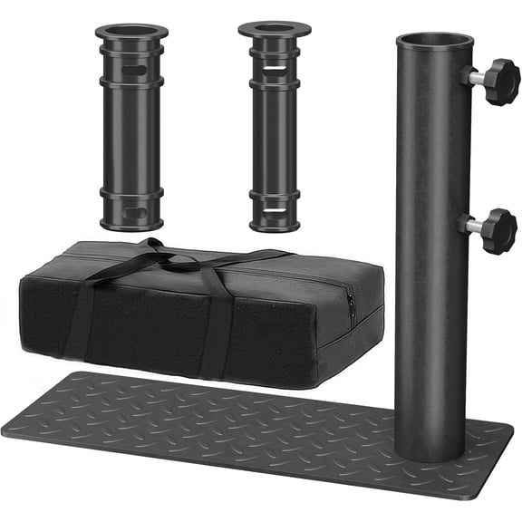 Heavy Duty Portable Flag Pole Tire Mount with 4mm Thick Base