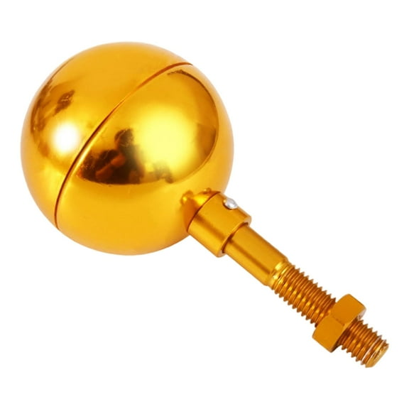 Flag Pole Topper Flagpole Ball Golden Aluminum for Outdoor Squares Schools and Government Buildings