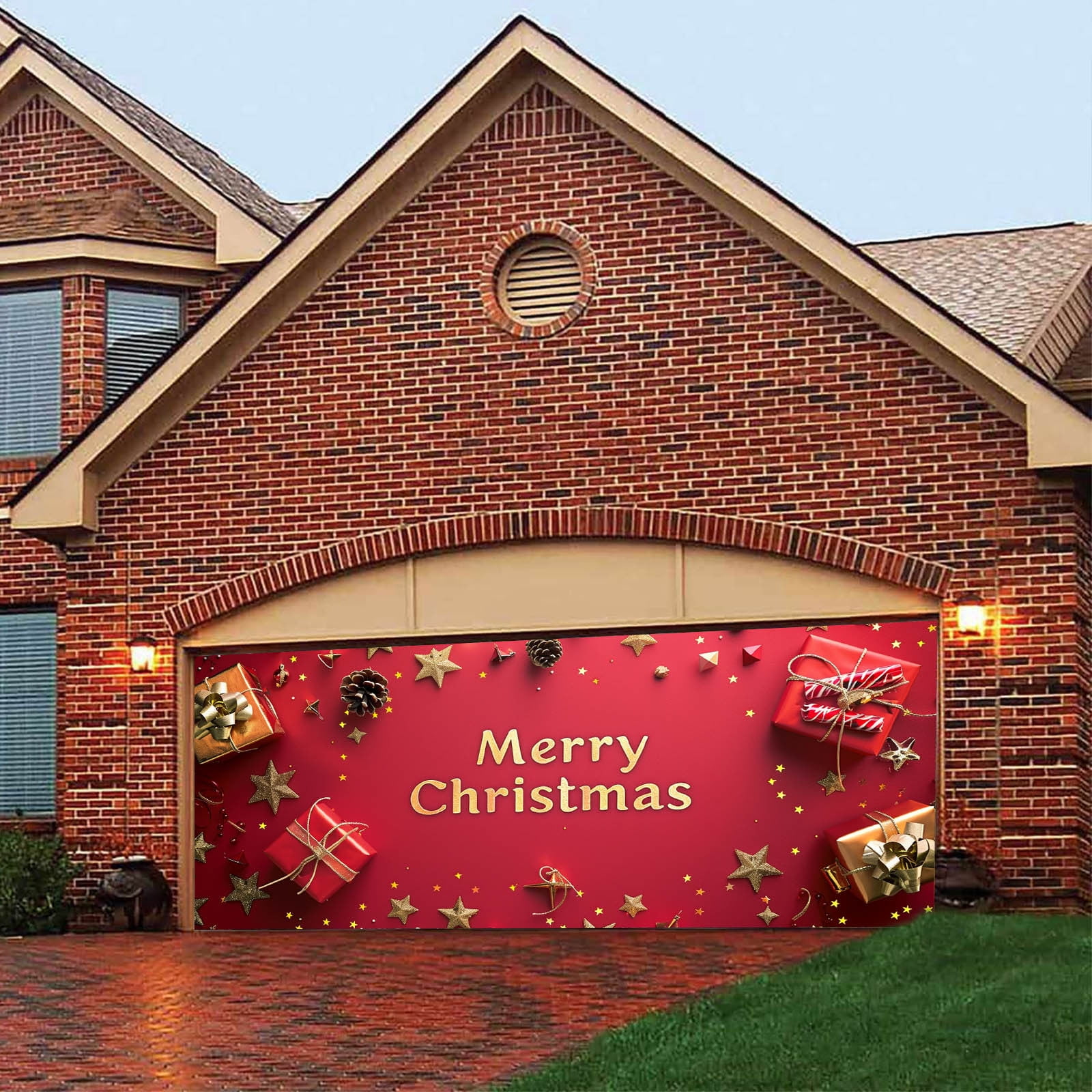 Flag Pole for Yard Heavy Duty with Light Football Party Banner Open