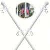 Flag Pole kit for Outside House - 6FT Tangle Flagpole Kit for American Flag - 3x5/4x6 Flags Heavy Garden flagpole-Professional Metal Flag Pole for House truck in a parade Garden Yard Residential