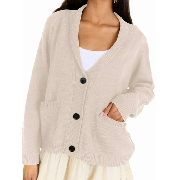 Flag Print Cardigan Casual Loose Long Sleeve V-Neck European and American Sweater Chunky Cardigan XL