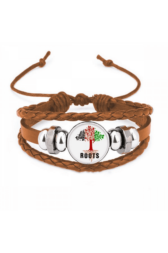 Flag Root Faly Afghanistan Bracelet Wristband Leather Jewelry Ornament